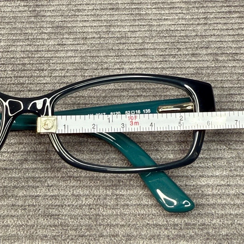 Armani Exchange AX 3017 8120 Teal Blue Rectangular Y2K Eyeglass Frames 52-16-135